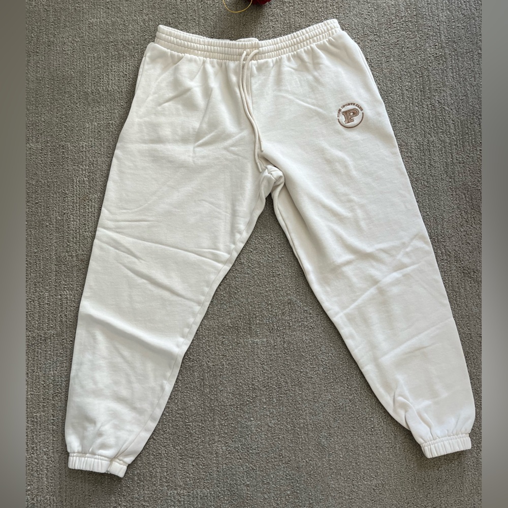 PINK Victoria's Secret  Cream Joggers